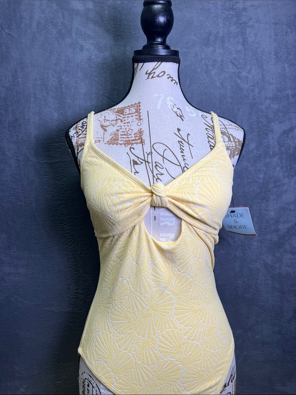 Target Yellow Knot-Front One-Piece Swim
